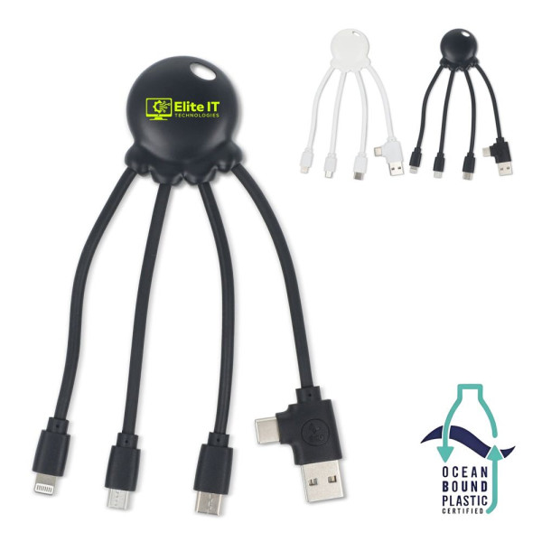 4009| Xoopar Eco Octopus Oplaadkabel Ocean Bound Plastic