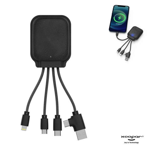 4001 | Xoopar Iné Gamma NFC Powerbank met Oplaadkabels 3000mAh